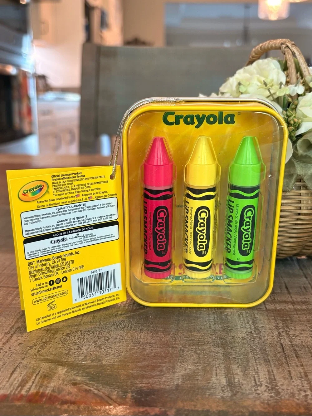 New CRAYOLA Lover’s Bundle - LIP SMACKER 3-Pack LIP BALMS & 24 CRAYON 4-Packs!